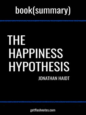 cover image of Book Summary: The Happiness Hypothesis